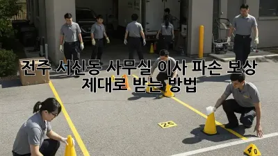 전주 서신동 사무실 이사? 파손 보상 제대로 받는 방법!